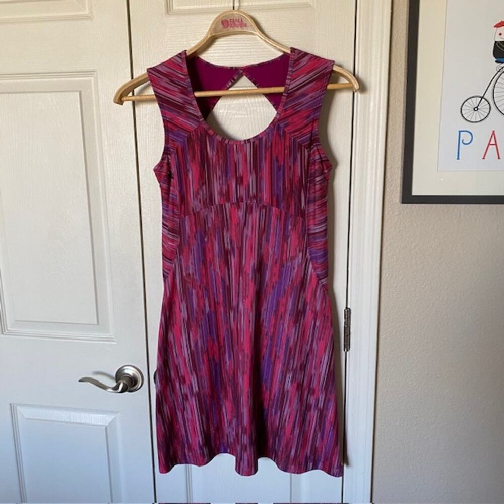 prAna Azalea Rainblur Alec Sleeveless Athletic Dress Multi-Color Women's Small‎